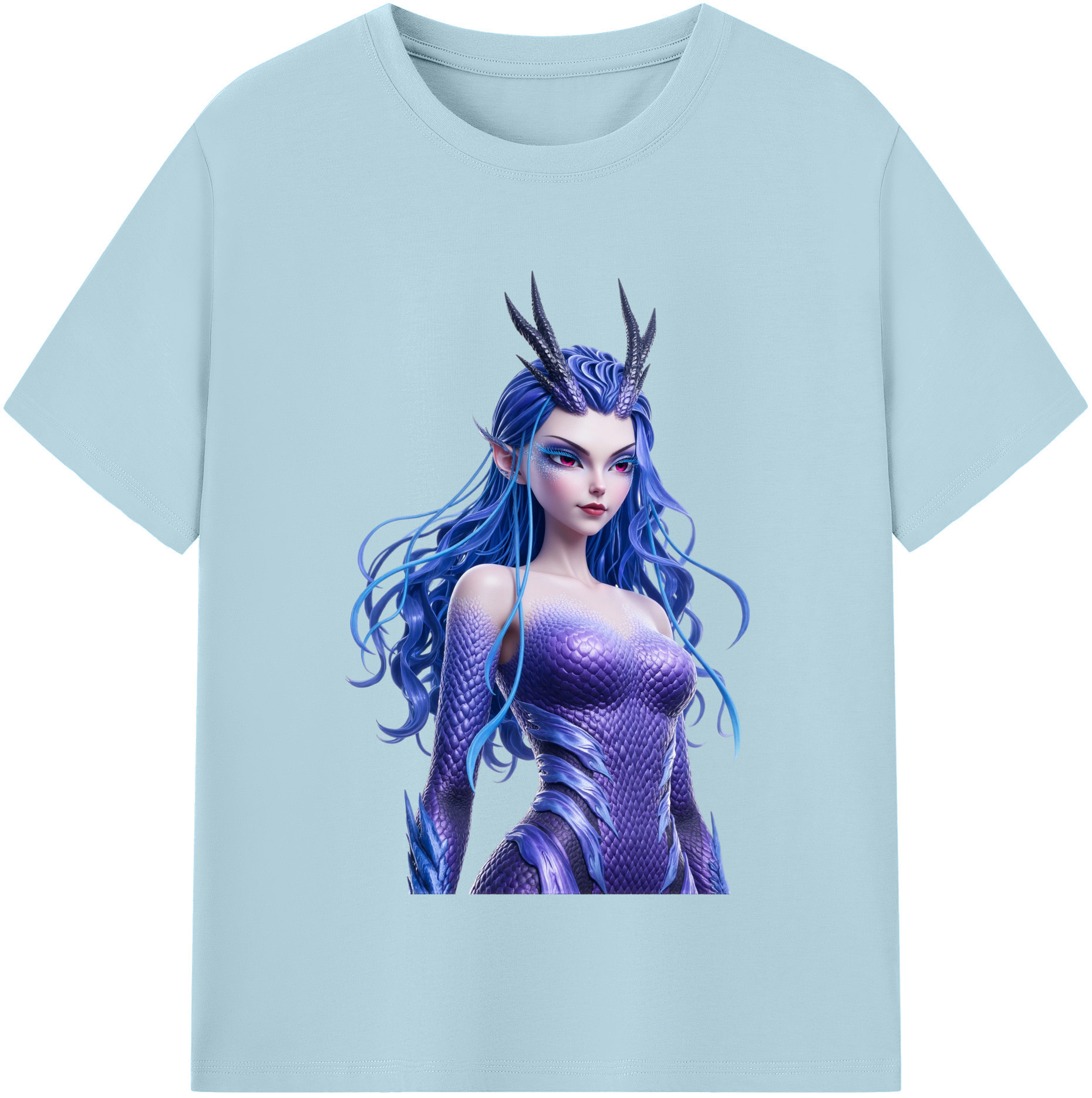 （画像用） Ne Zha 2 ナタ 魔童の大暴れ 綿100％半袖Tシャツ（フロントプリント）